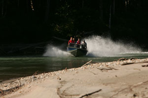Jet boat adventures on the Exchamsiks River
